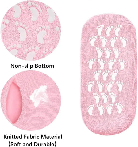 Silicone moisturizing socks