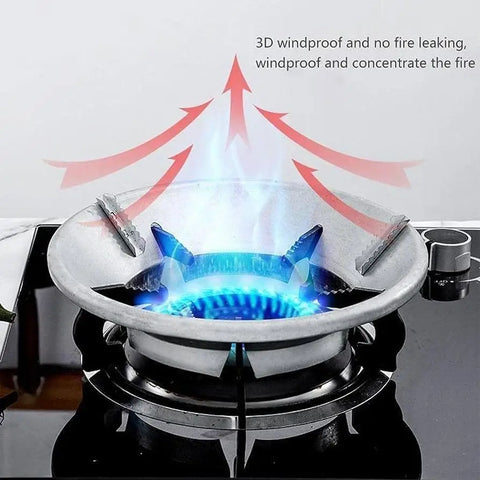 Gas stove fire & windproof saving stand