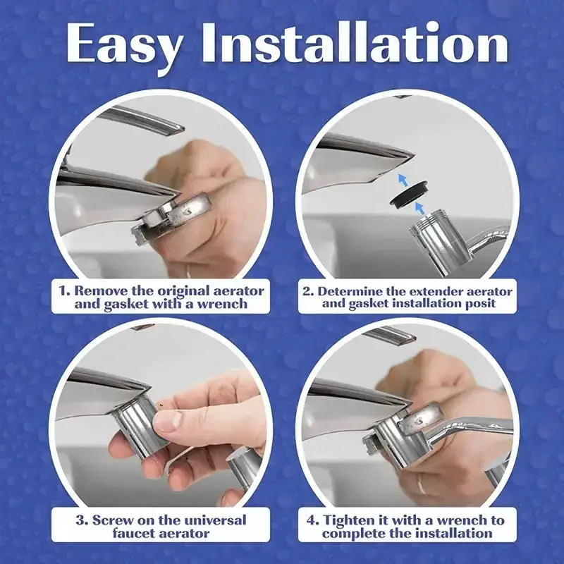 Rotating faucet extender