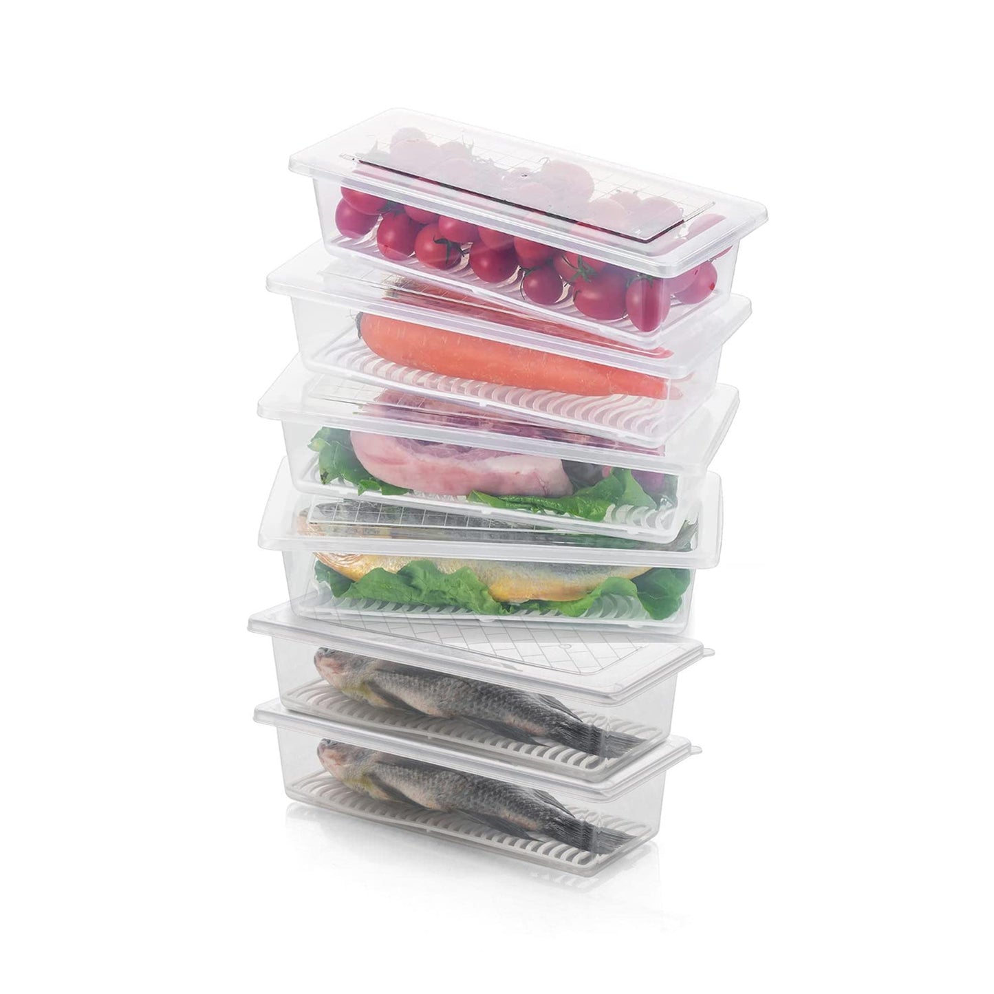 6-Pack Fridge Storage Boxes