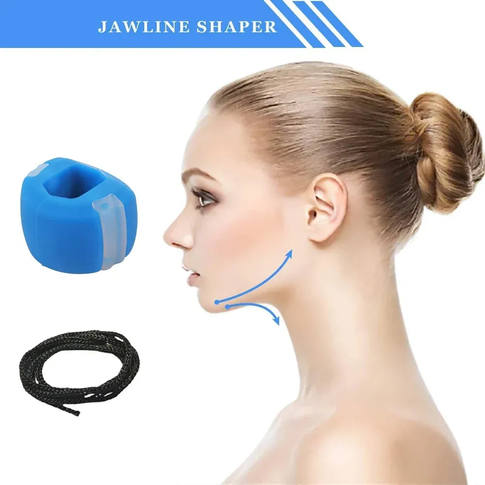 Dark blue jawline exerciser