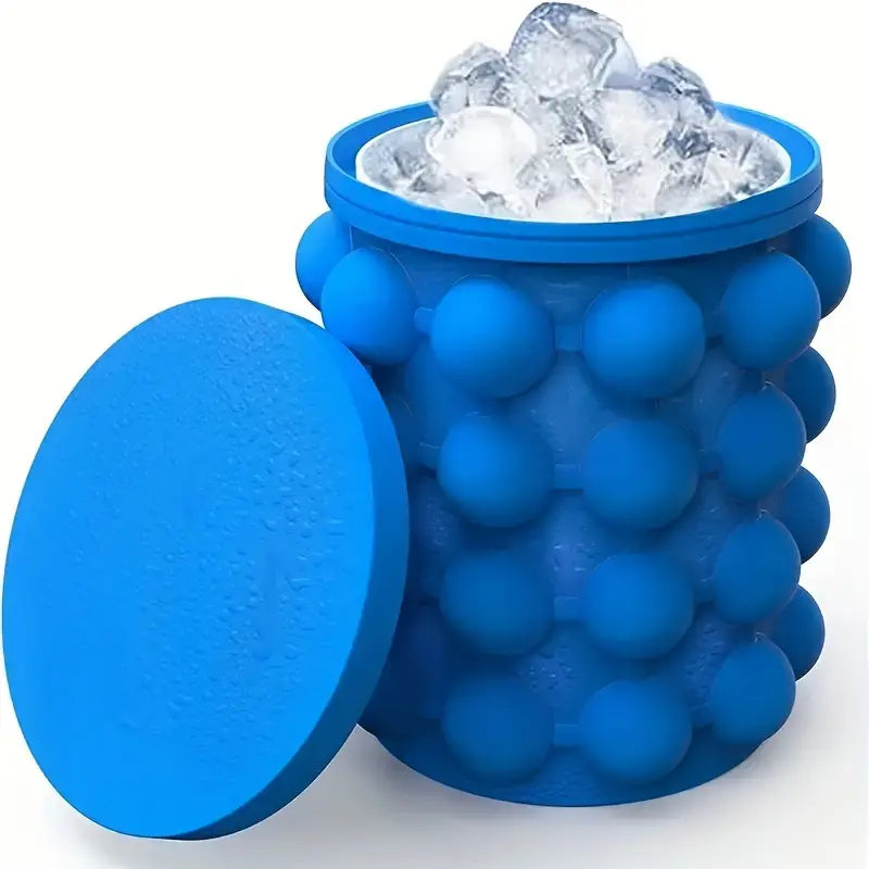 Silicone ice cube maker