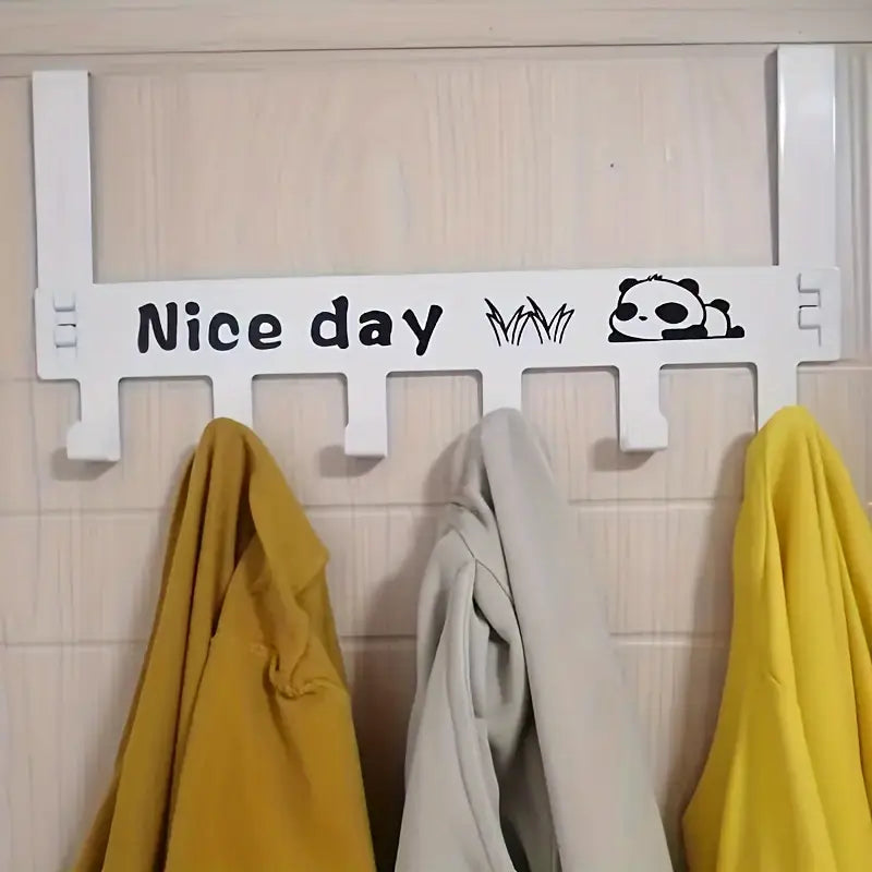 Space-saving over-door hanger
