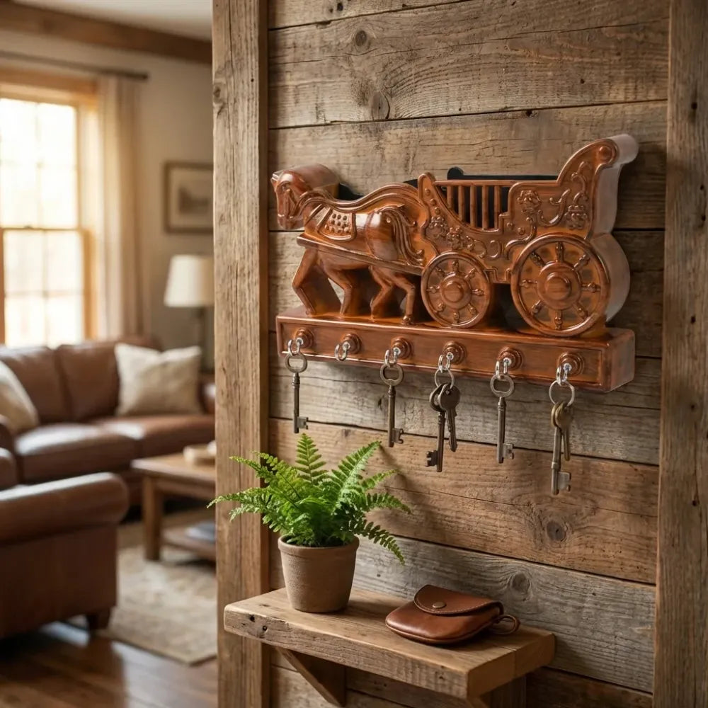 Decorative plastic key holder - office