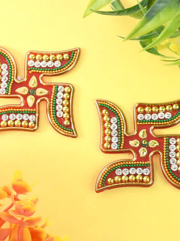 Decorative Swastik Sticker (2pc Set)