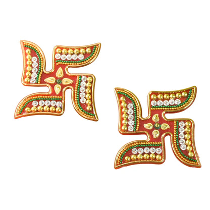 Decorative swastik sticker (2pc set) - home improvement
