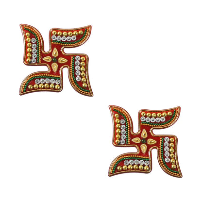 Decorative swastik sticker (2pc set) - home improvement