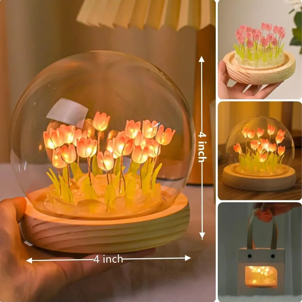 Decorative tulip night light
