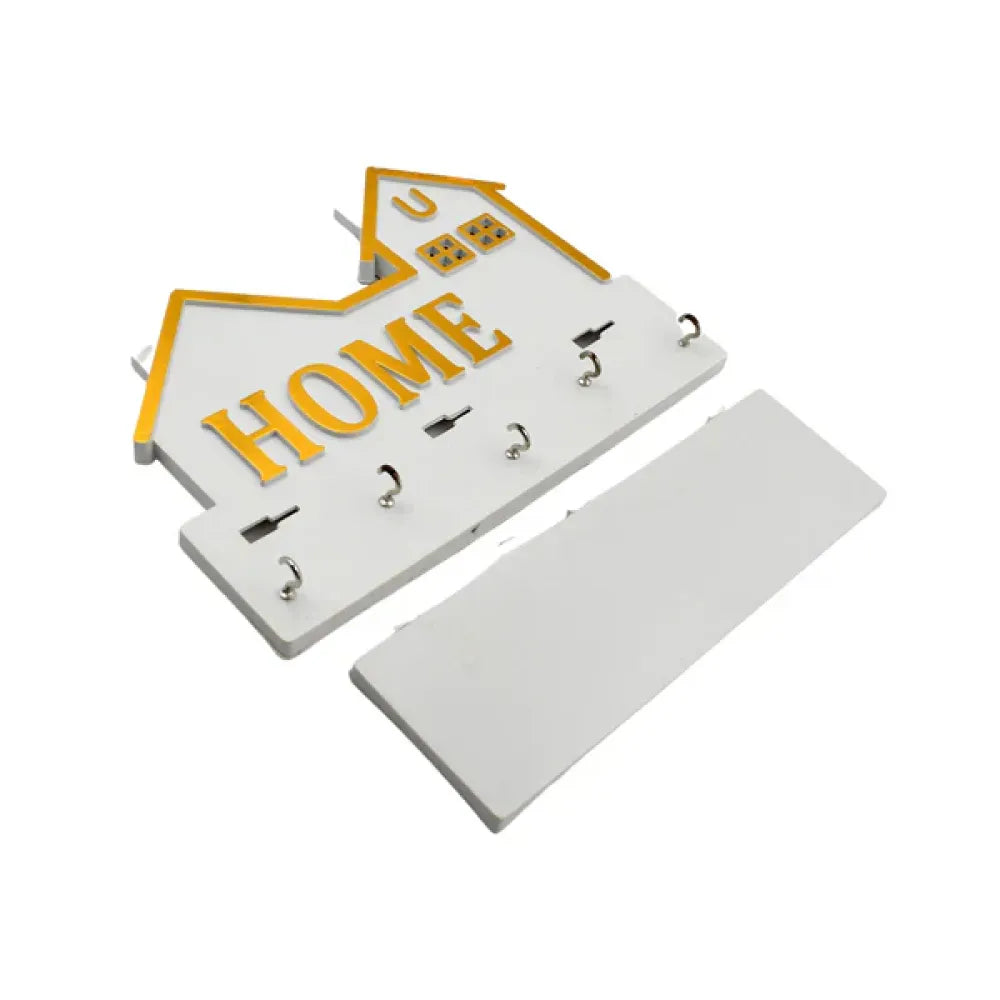 Decorative wood key holder