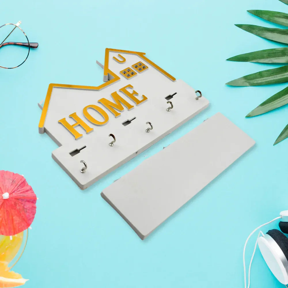 Decorative wood key holder