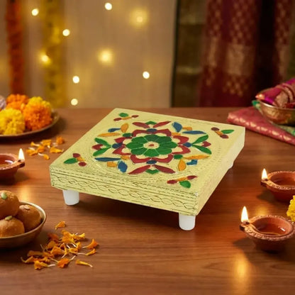 Decorative wooden chowki bajot - home improvement