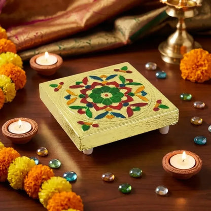Decorative wooden chowki bajot - home improvement