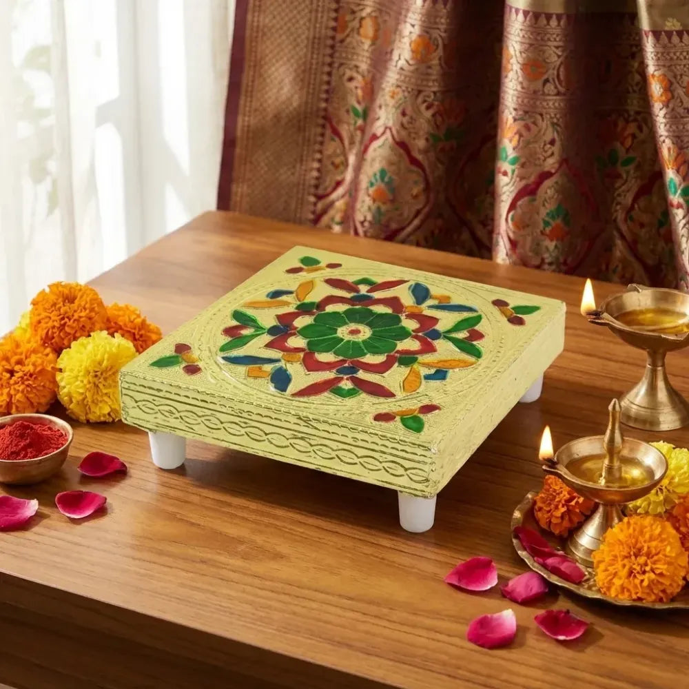 Decorative wooden chowki bajot - home improvement