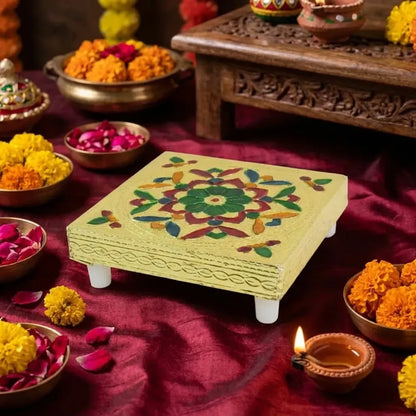 Decorative wooden chowki bajot - home improvement