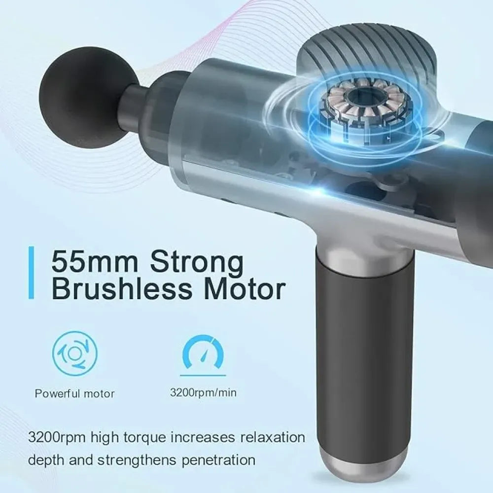 Deep tissue massage gun