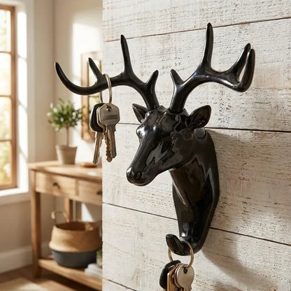 Deer head self-adhesive wall hook - home improvement