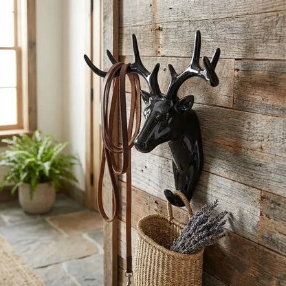 Deer head self-adhesive wall hook - home improvement