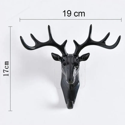 Deer head self-adhesive wall hook - home improvement