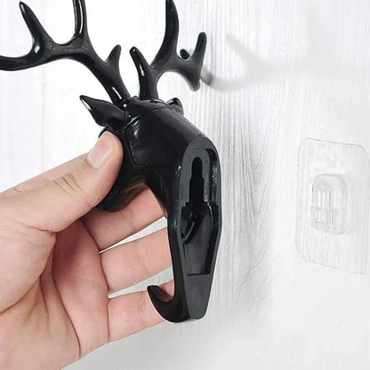 Deer head self-adhesive wall hook - home improvement