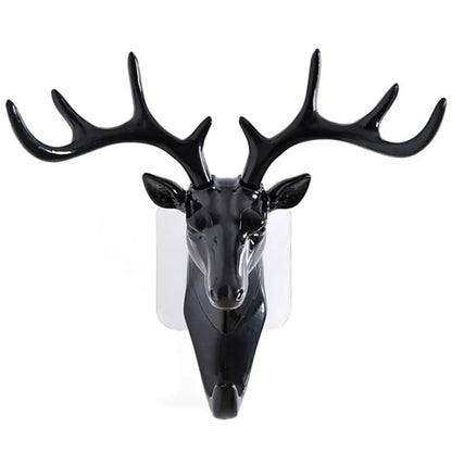 Deer head self-adhesive wall hook - home improvement