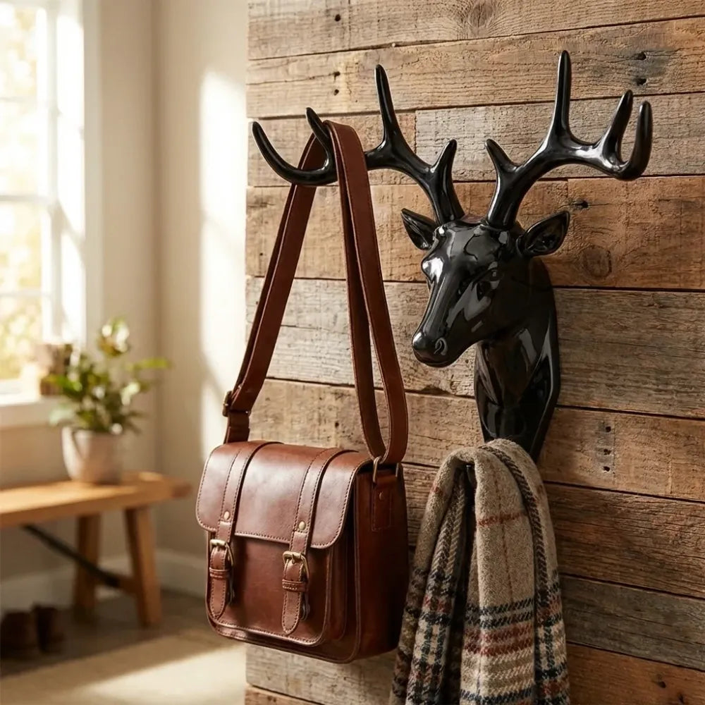 Deer head self-adhesive wall hook - home improvement