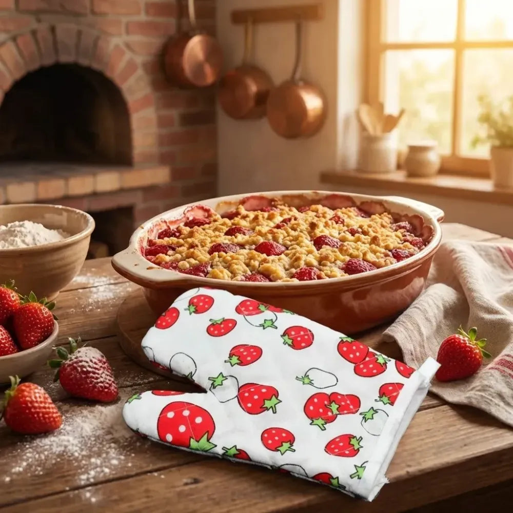 Designer oven mitt & pot holder - home kitchen
