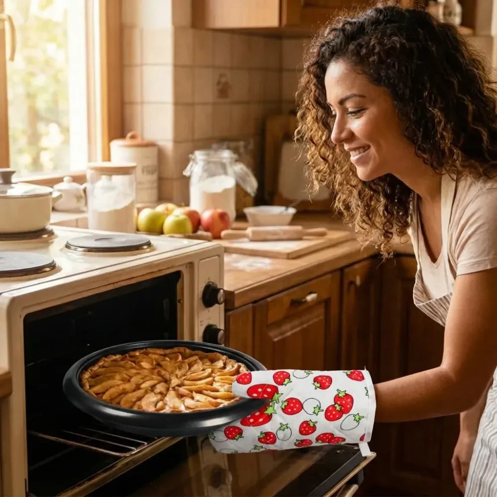 Designer oven mitt & pot holder - home kitchen