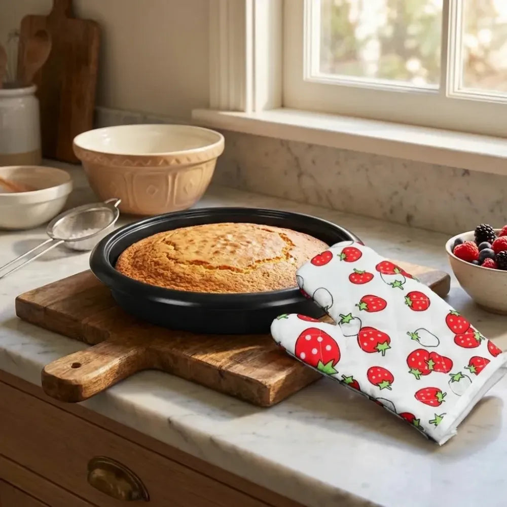 Designer oven mitt & pot holder - home kitchen