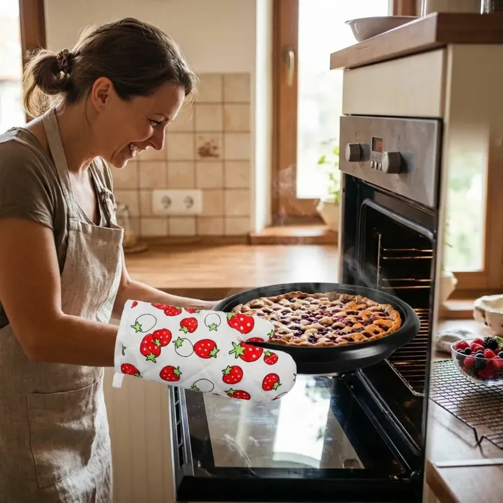 Designer oven mitt & pot holder - home kitchen