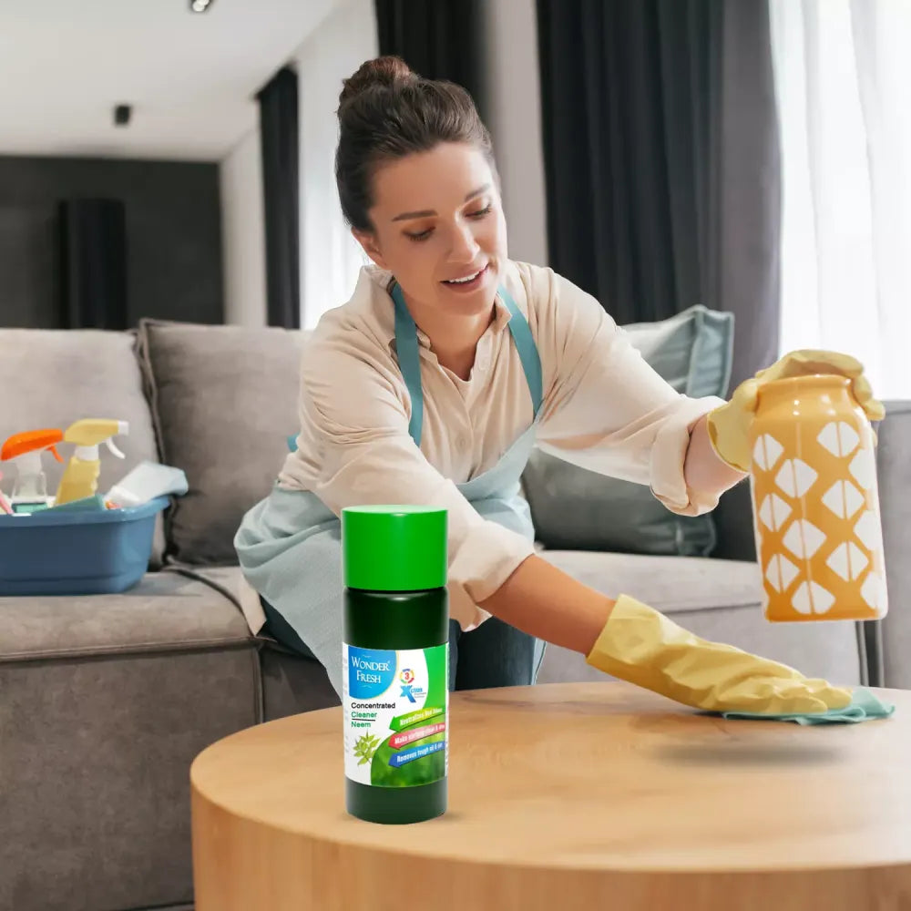 Disinfectant floor cleaner + insect repellent