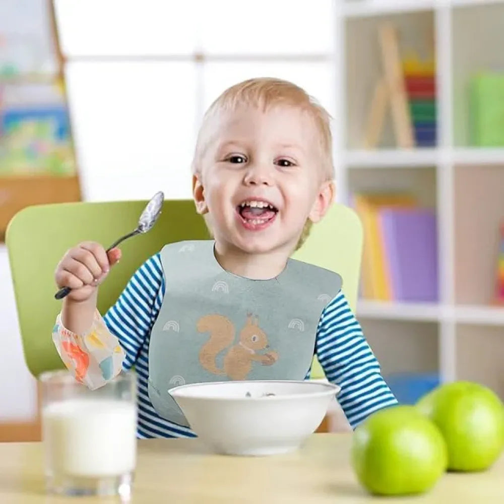 Disposable baby feeding bibs
