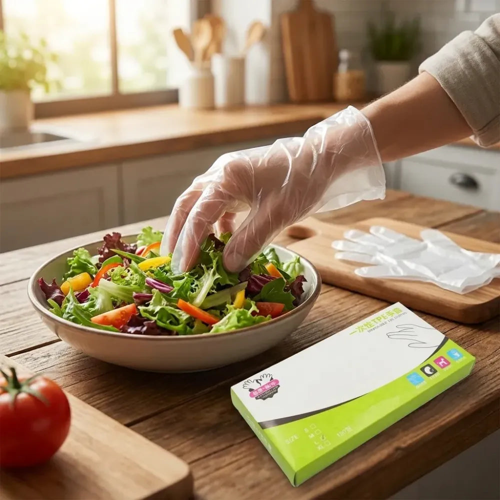 Disposable plastic gloves – 100 pcs - home & kitchen