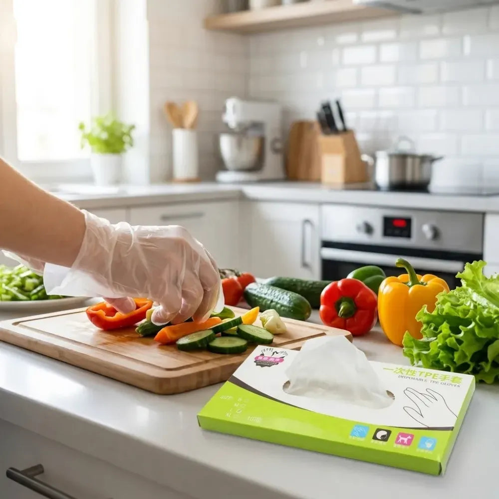 Disposable plastic gloves – 100 pcs - home & kitchen