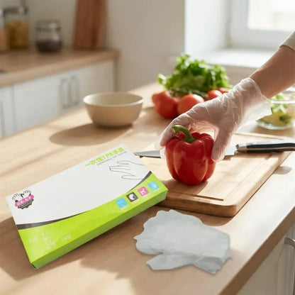 Disposable plastic gloves – 100 pcs - home & kitchen