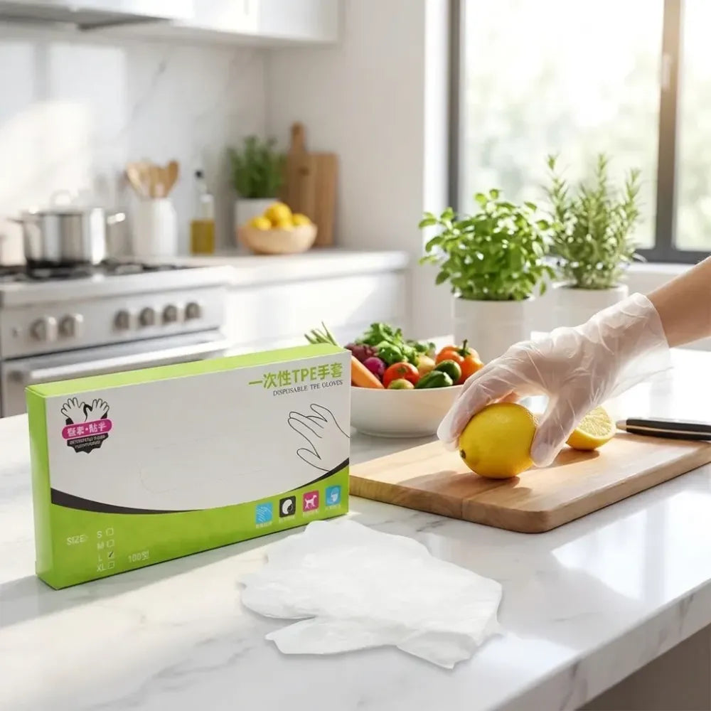 Disposable plastic gloves – 100 pcs - home & kitchen