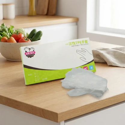 Disposable plastic gloves – 100 pcs - home & kitchen