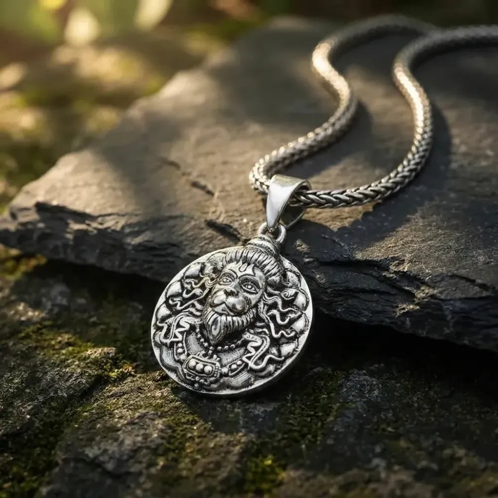 Divine hanuman locket necklace - bracelets
