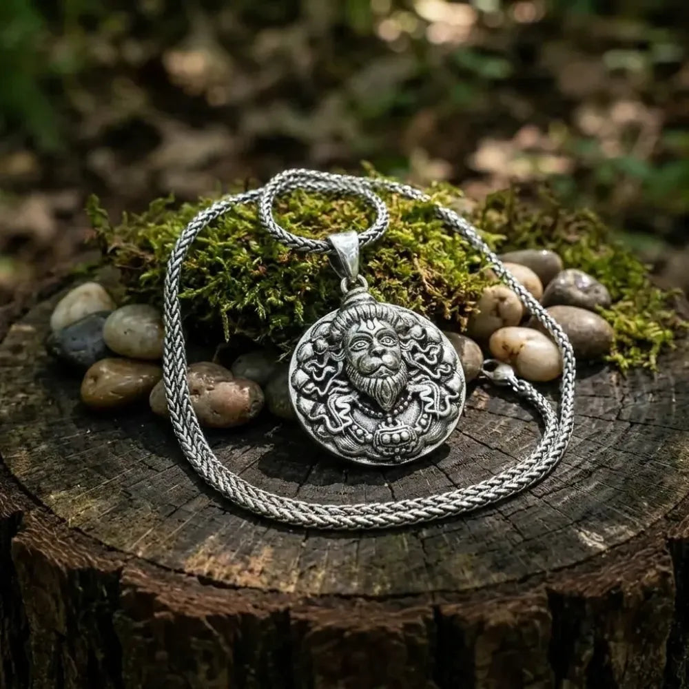 Divine hanuman locket necklace - bracelets