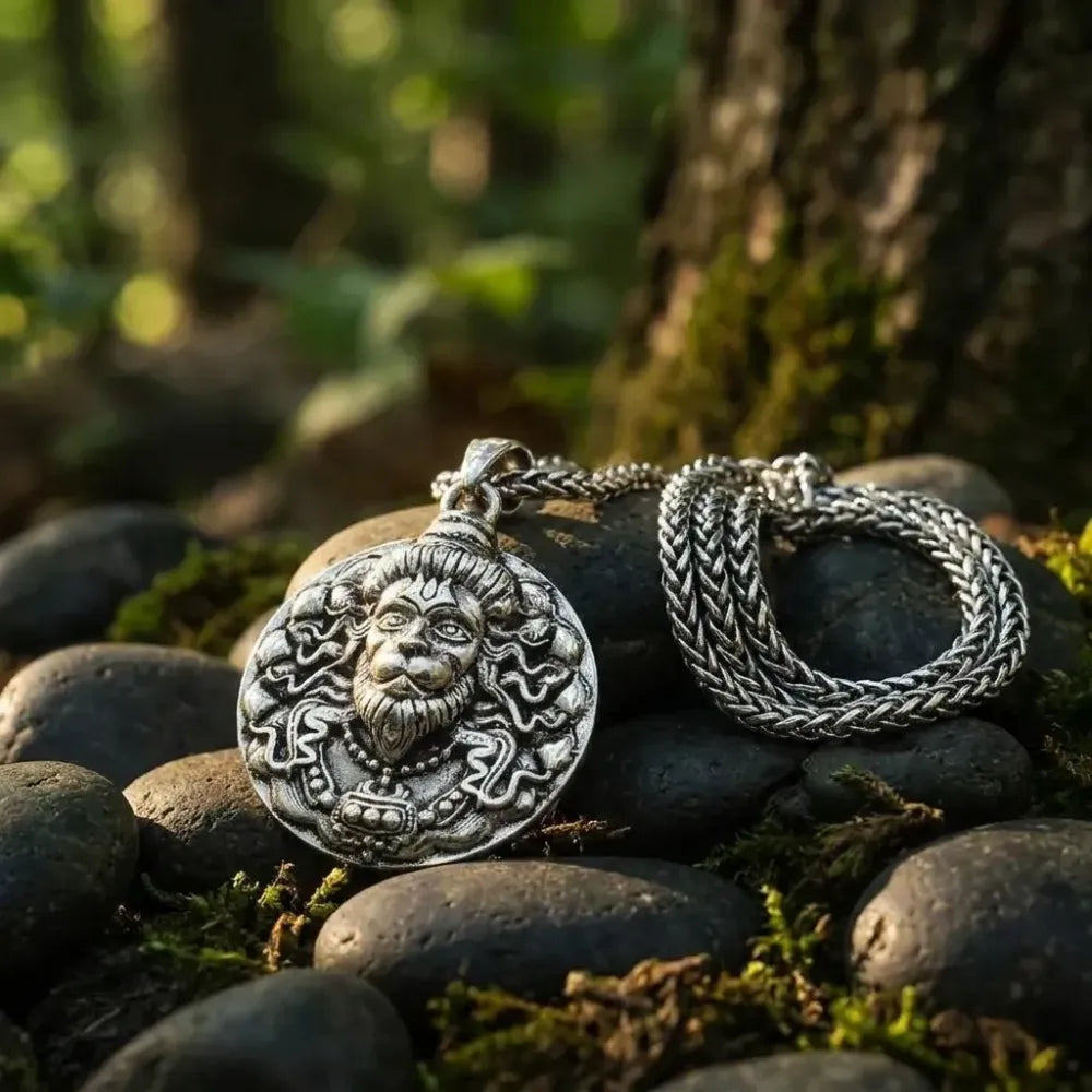 Divine hanuman locket necklace - bracelets