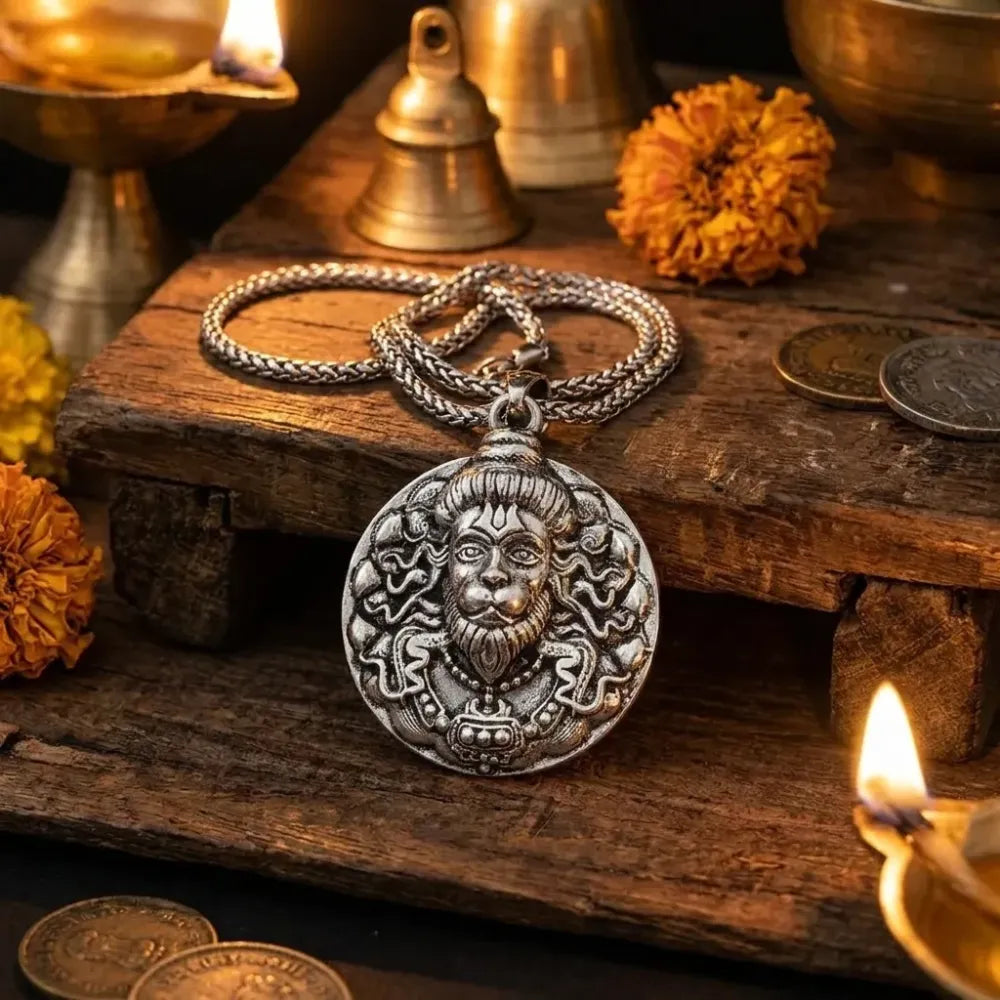 Divine hanuman locket necklace - bracelets