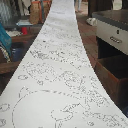Diy drawing paper roll