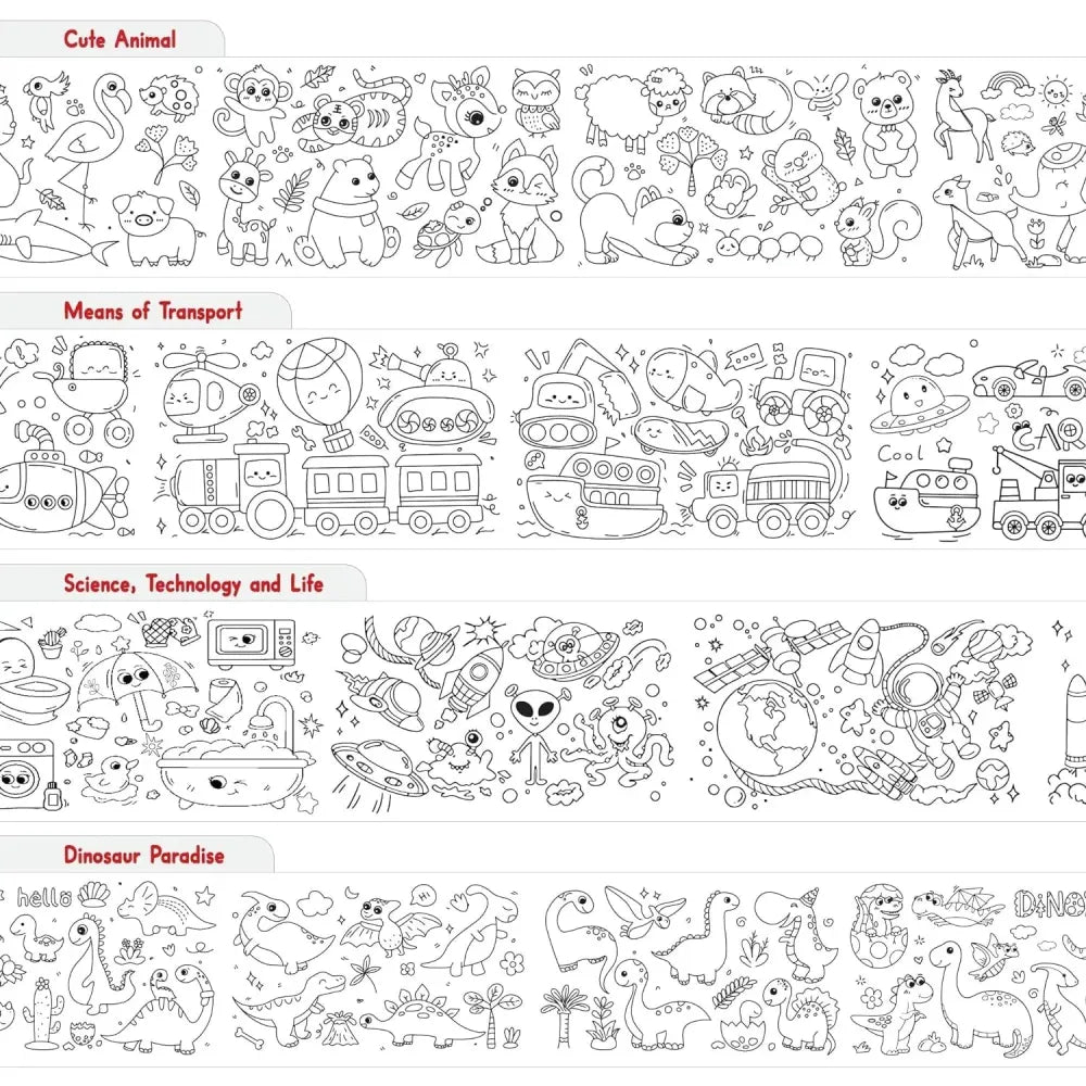 Diy drawing paper roll
