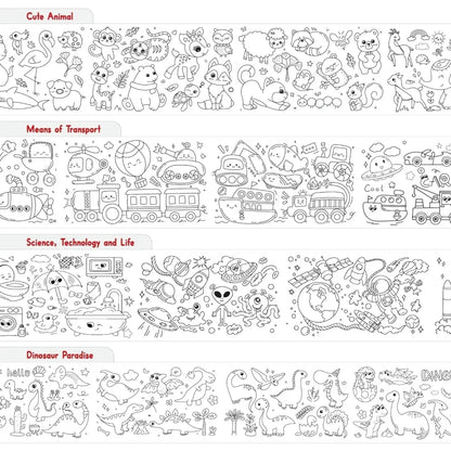 Diy drawing paper roll