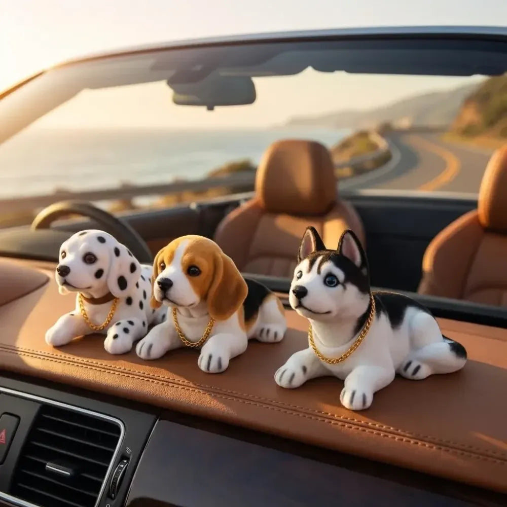 Dog bobblehead car decor - car and bike accessories