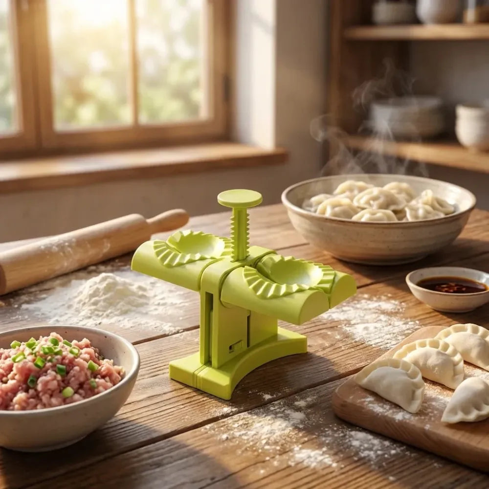 Double dumpling maker mold - home & kitchen
