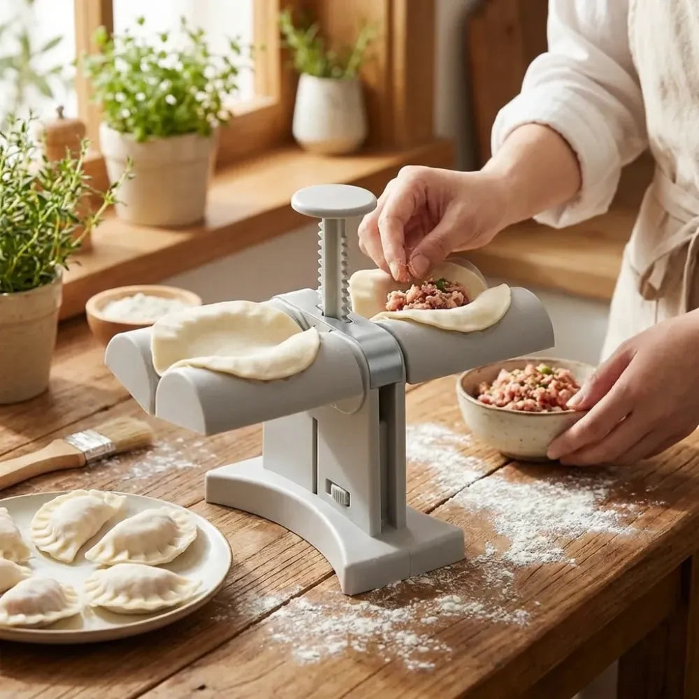 Double dumpling maker mold - home & kitchen