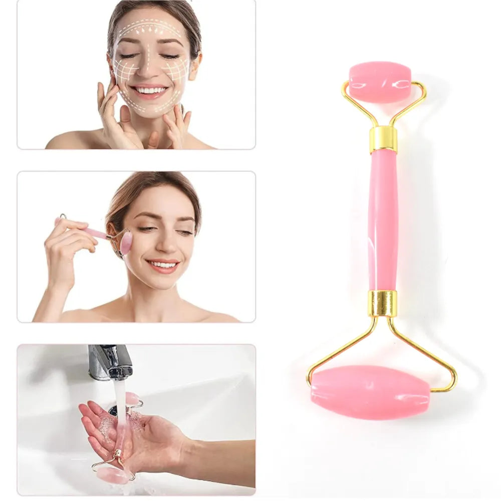 Double ended smooth facial massage roller - health care