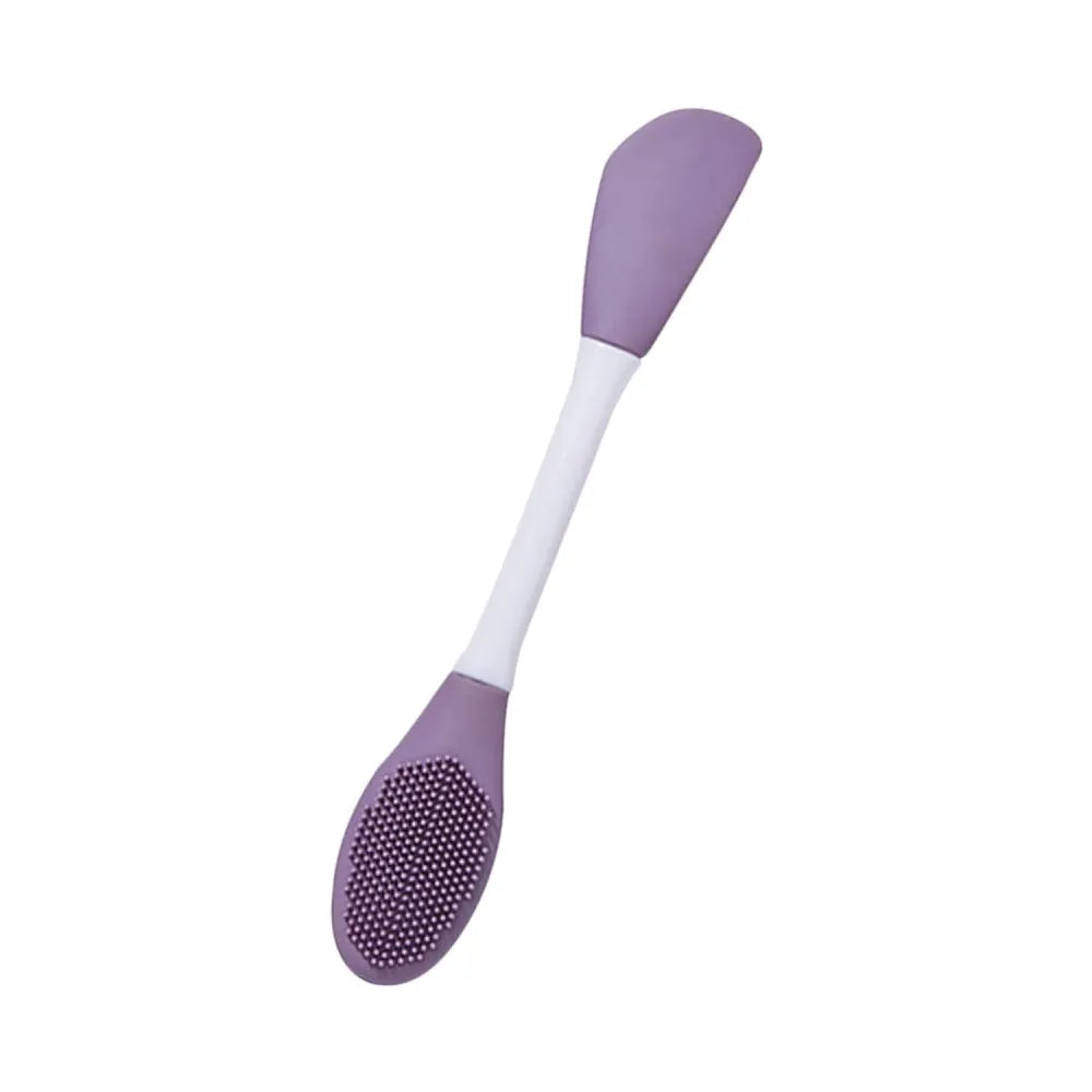 Double-headed silicone mask brush for face cleansing and applying mud - health & beauty