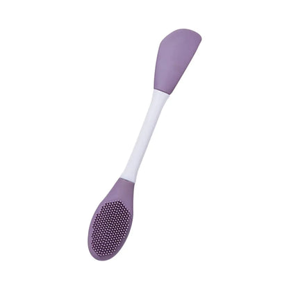 Double-headed silicone mask brush for face cleansing and applying mud - health & beauty