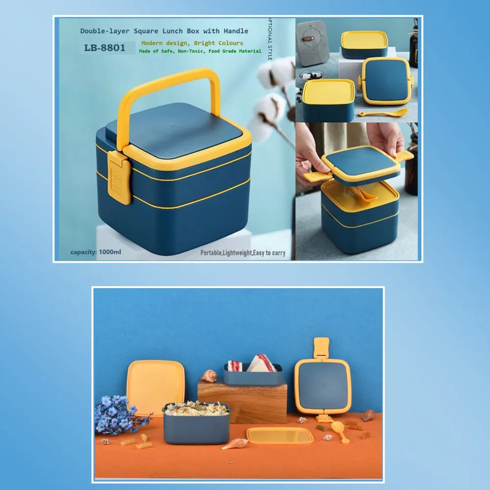 Double-layer portable lunch box - home & kitchen